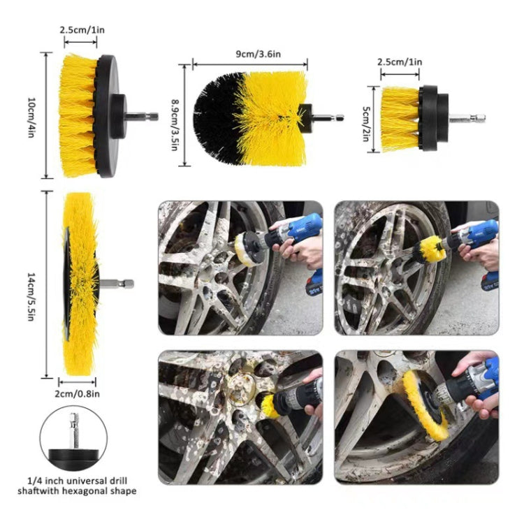 19 PCS / Set Car Wheel Cleaning Brush Interior Detail Brush - Car washing supplies by buy2fix | Online Shopping UK | buy2fix