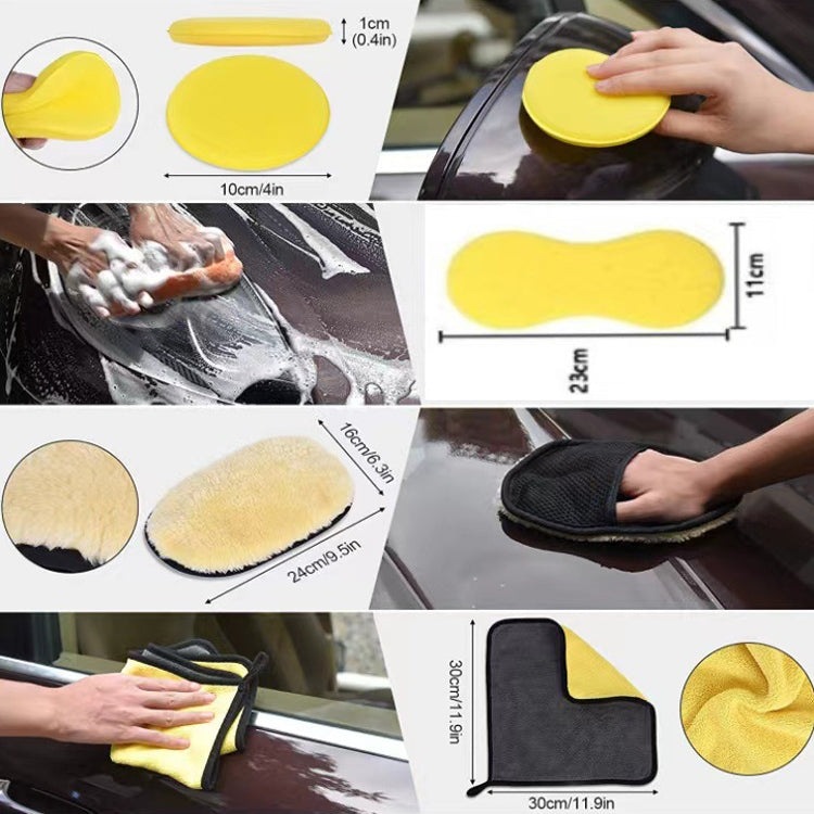 19 PCS / Set Car Wheel Cleaning Brush Interior Detail Brush - Car washing supplies by buy2fix | Online Shopping UK | buy2fix