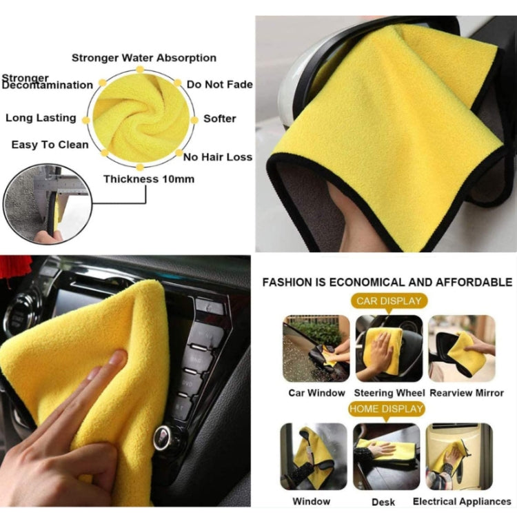 13 PCS / Set Double-Sided Towel Car Wash Gloves - Car washing supplies by buy2fix | Online Shopping UK | buy2fix