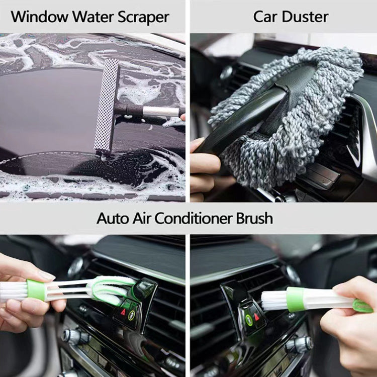 14 PCS / Set Car Wash Gloves Double-Sided Wiper Towel - Car washing supplies by buy2fix | Online Shopping UK | buy2fix