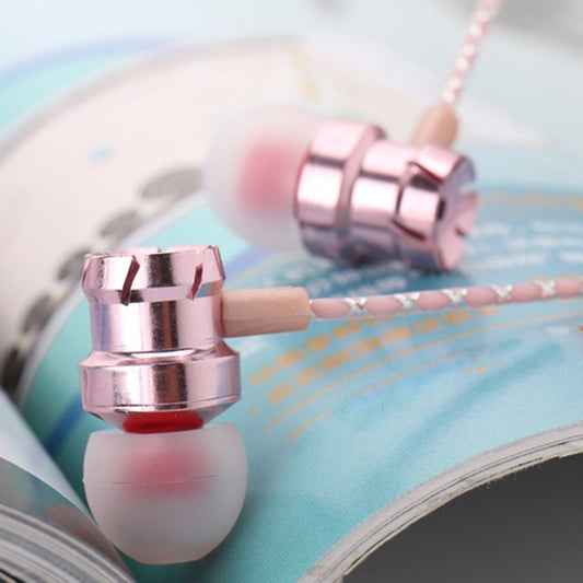 2 PCS EN500 3.5mm Plug Snake Pattern In-Ear Phone Earphone(Rose Gold) by buy2fix