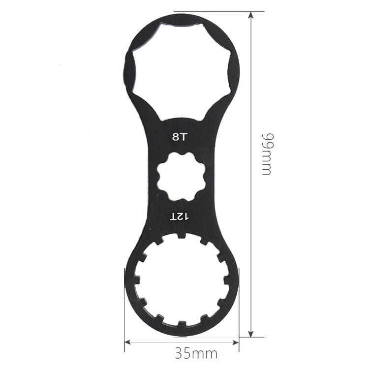 Bike Aluminum Alloy Shock Absorber Disassembly Repair Tool(Black) - Maintenance tools by buy2fix | Online Shopping UK | buy2fix