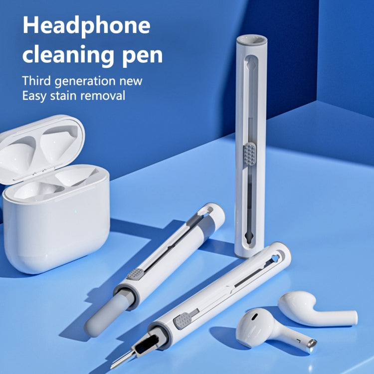 Q5 Bluetooth Earphone Telescopic Cleaning Pen Brush(White) - Other Accessories by buy2fix | Online Shopping UK | buy2fix