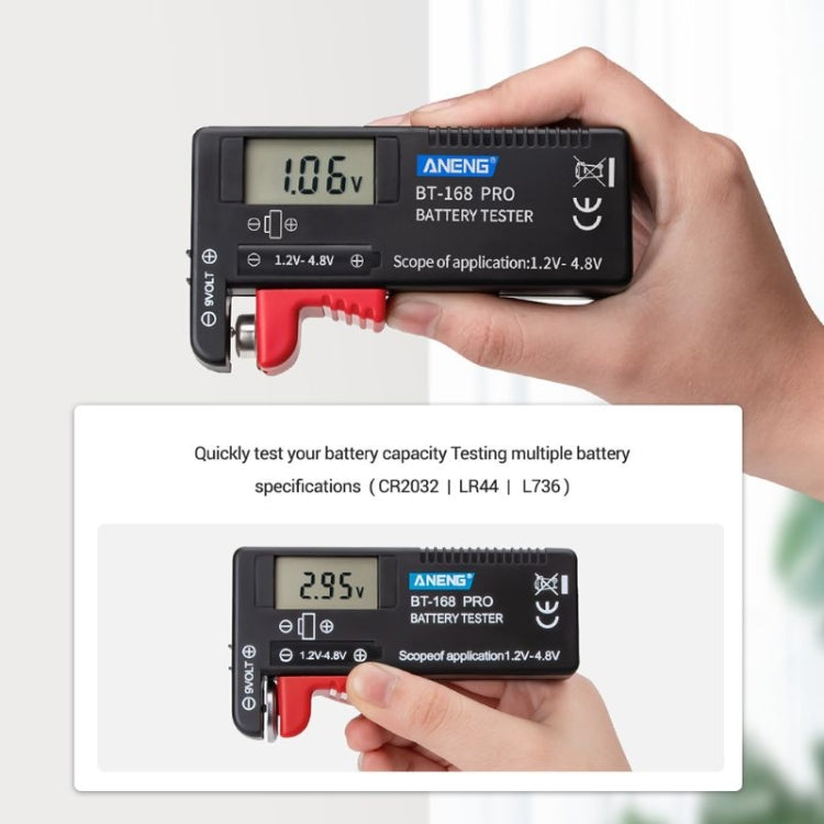 ANENG BT-168 PRO High Precision Battery Voltage Tester - Battery & Resistance Tester by ANENG | Online Shopping UK | buy2fix