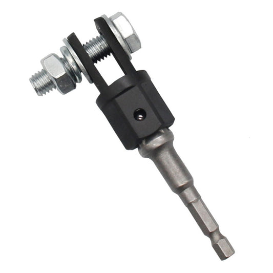 TO-OL007 Car Scissors Jack Adapter + Steel Ball Post(Black) by buy2fix