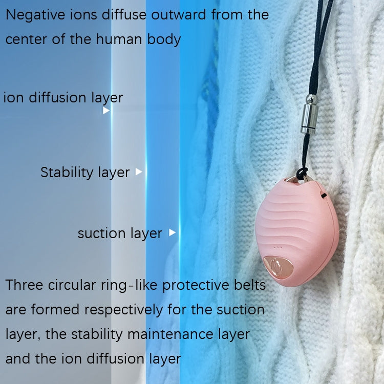 Neck Car Negative Ion Air Purifier(S02 Pink) - Air Purifiers & Accessories by buy2fix | Online Shopping UK | buy2fix