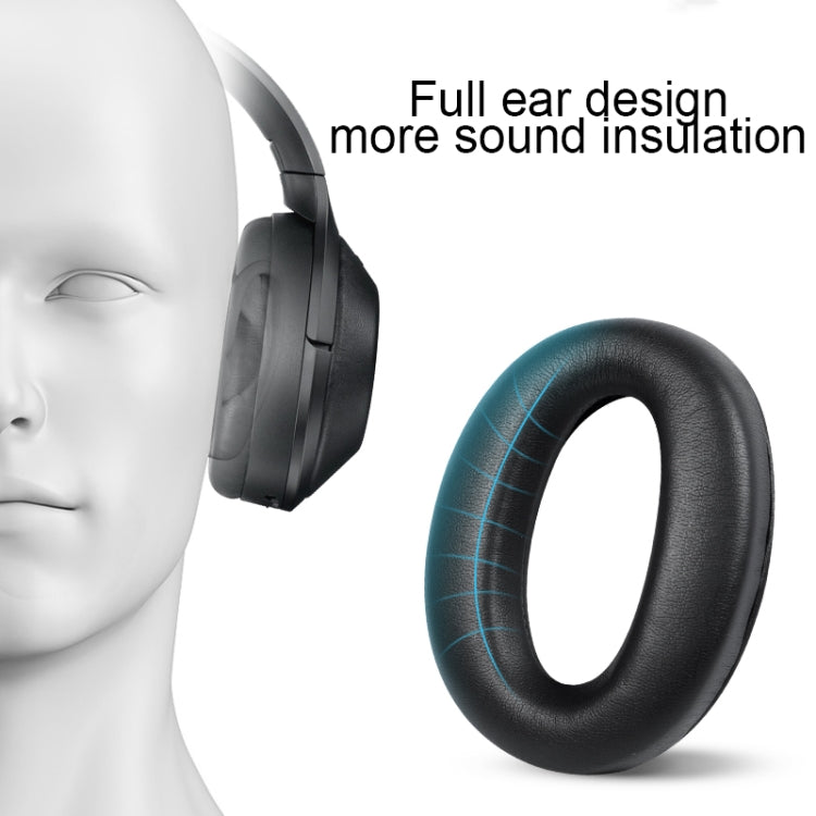 2pcs PU Leather Earpads For Sony WH-1000XM4, Color: Blue+Buckle - Earmuff & Pad by buy2fix | Online Shopping UK | buy2fix