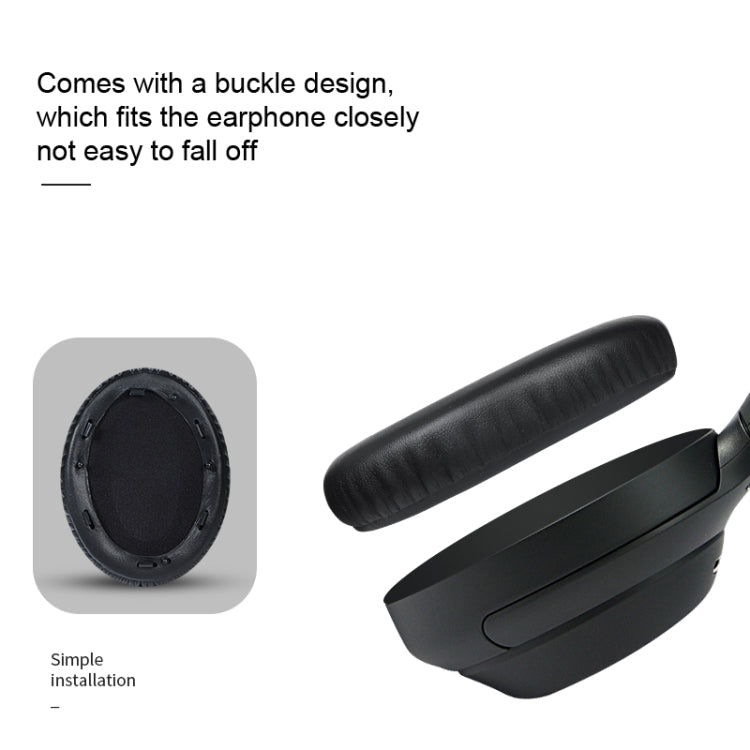 2pcs PU Leather Earpads For Sony WH-1000XM4, Color: Blue+Buckle - Earmuff & Pad by buy2fix | Online Shopping UK | buy2fix