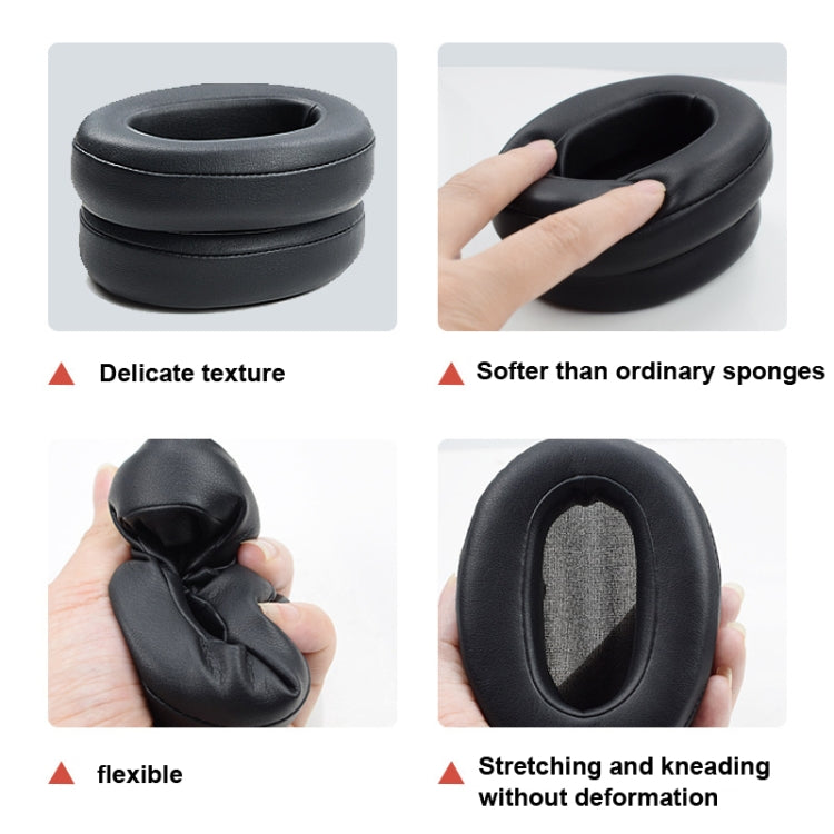 2pcs Sponge Earpad For SONY WH-XB900N Headset, Color: Protein Skin-Black by buy2fix