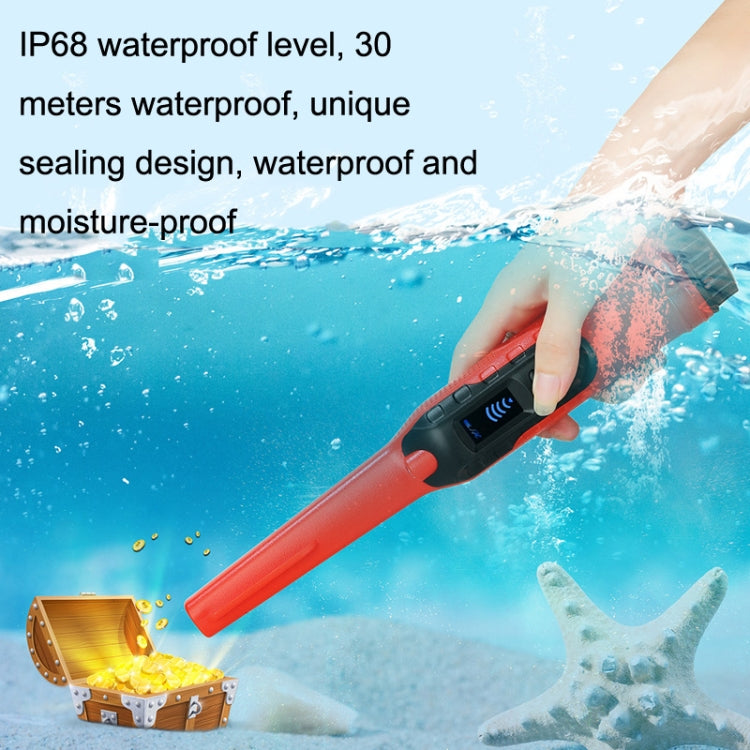 HS-11 Outdoor Handheld Treasure Hunt Small Metal Detector Positioning Rod(Red Black) - Metal Detector by buy2fix | Online Shopping UK | buy2fix
