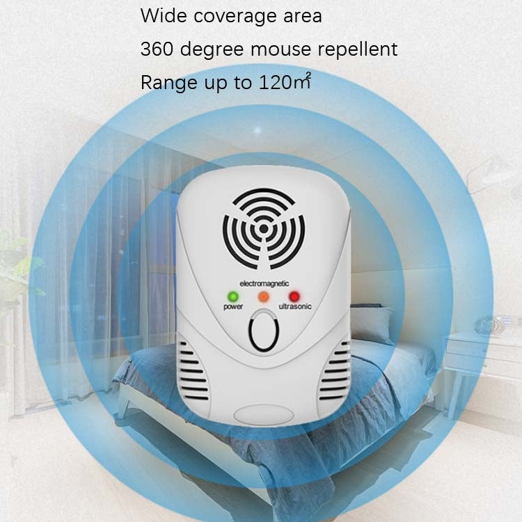 DC-9001 Household Electronic Mouse Repeller, Specification: UK Plug(White) - Repellents by buy2fix | Online Shopping UK | buy2fix