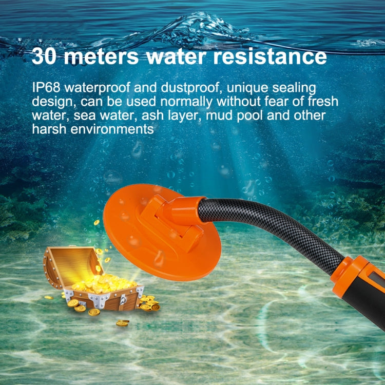 HS-07 Handheld Treasure Hunt Metal Detector Positioning Rod(Orange) - Metal Detector by buy2fix | Online Shopping UK | buy2fix
