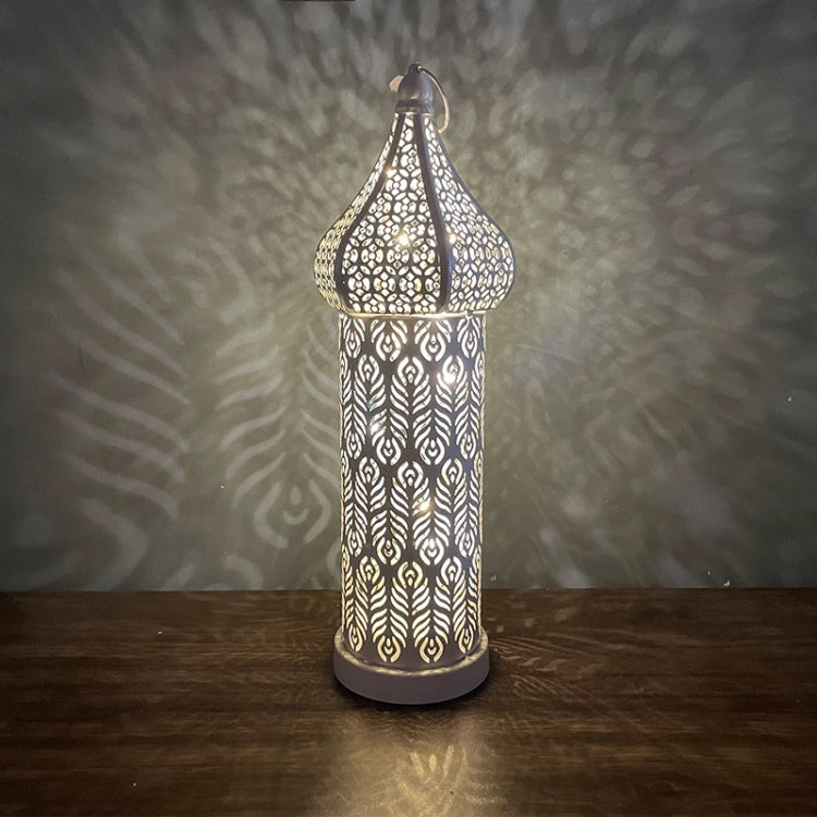 Moroccan Hollow LED Wrought Iron Decorative Lamp, Spec: Large - Holiday Lights by buy2fix | Online Shopping UK | buy2fix