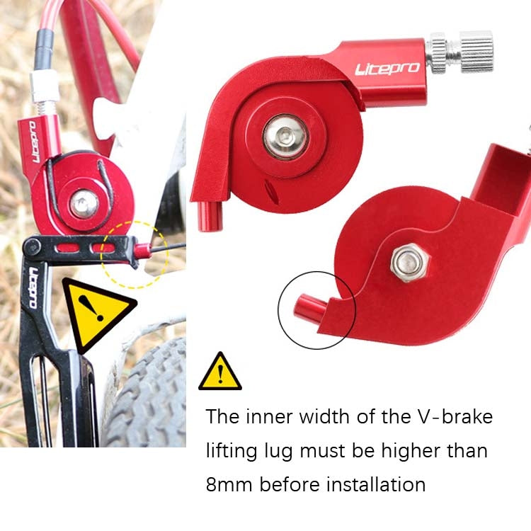LitePro Bike V-Brake Stroke Converter(Black) - Bicycle Brake Parts by LitePro | Online Shopping UK | buy2fix