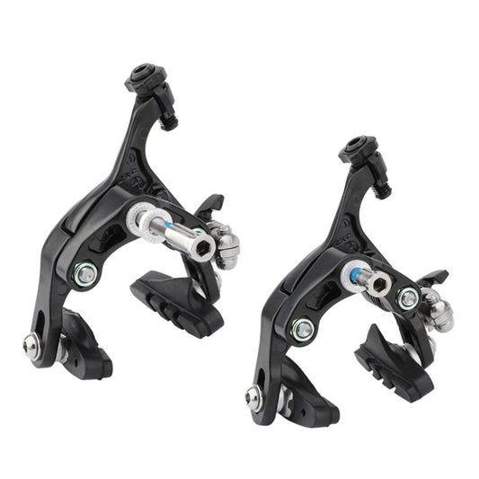 Meroca Bicycle Aluminum Alloy C Brake, Color: Black Front+Rear by MEROCA