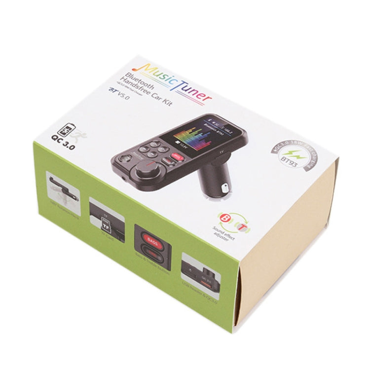 BT93 Color Screen Car MP3 Bluetooth Player(Black) - Bluetooth Car Kits by buy2fix | Online Shopping UK | buy2fix