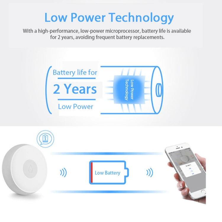 EV-WI-3 Smart Home Water Level Detector - Water Leakage Alarm by buy2fix | Online Shopping UK | buy2fix