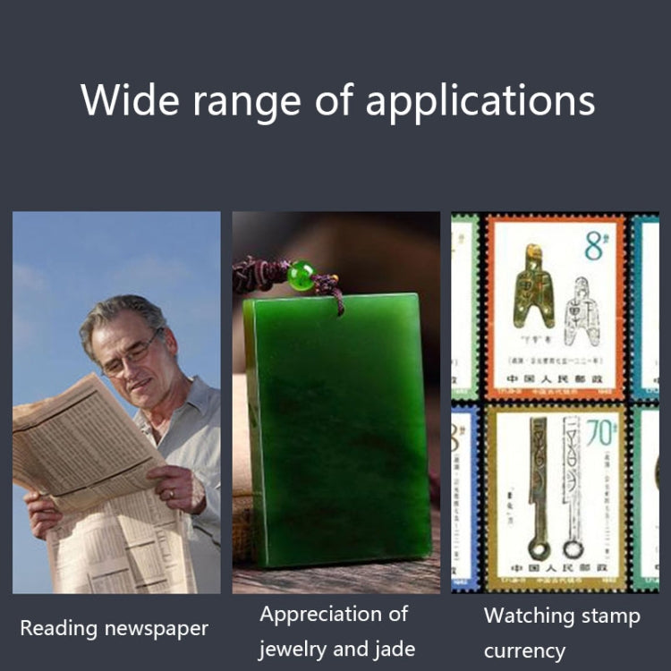 9881 30-60X Pull-Out LED Light Banknote Inspection Lamp with Lanyard by buy2fix