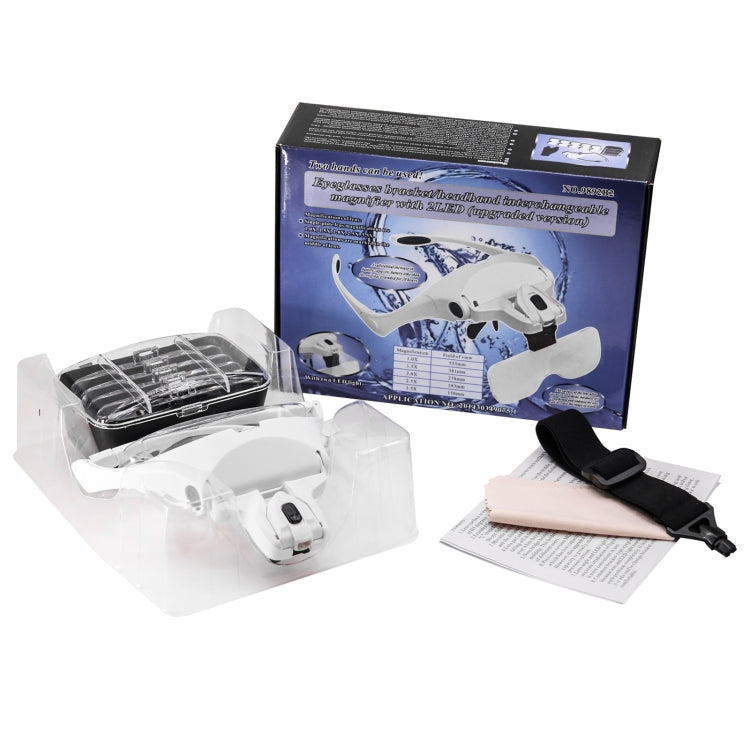 9892B2 1X / 1.5X / 2X / 2.5X / 3.5X Multifunctional Head Mounted Magnifier - Glasses Style by buy2fix | Online Shopping UK | buy2fix