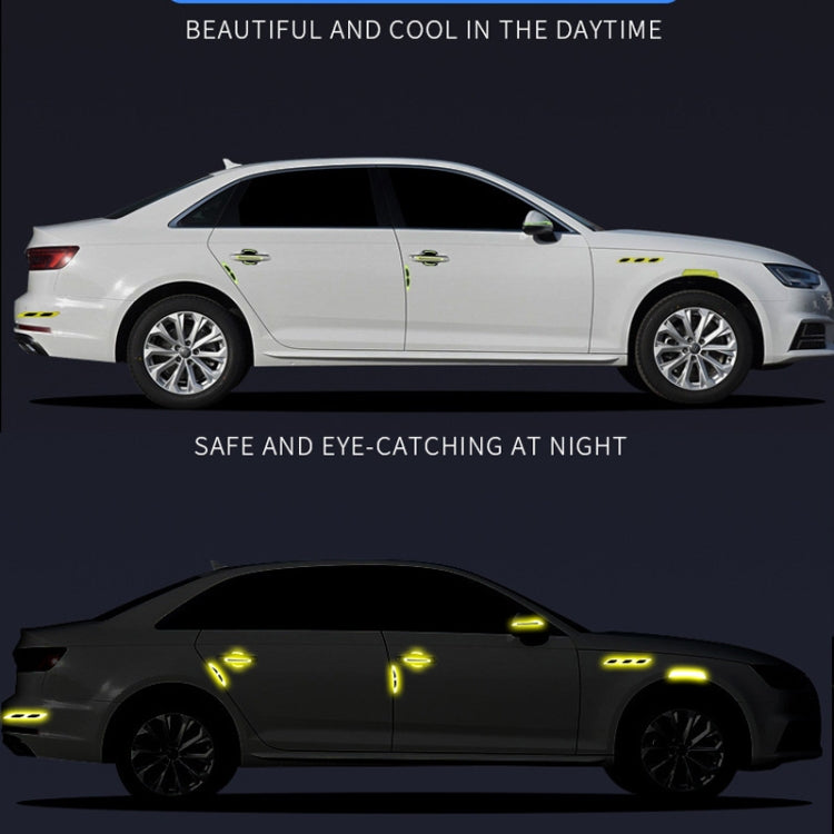 Car Safety Warning Reflective Stickers(Diamond White) by buy2fix