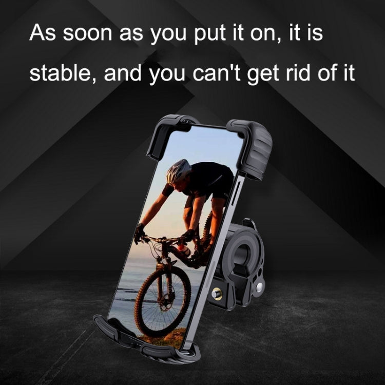 YYS-443-1 Bicycle Push Type Mobile Phone Navigation Bracket(Black) by buy2fix