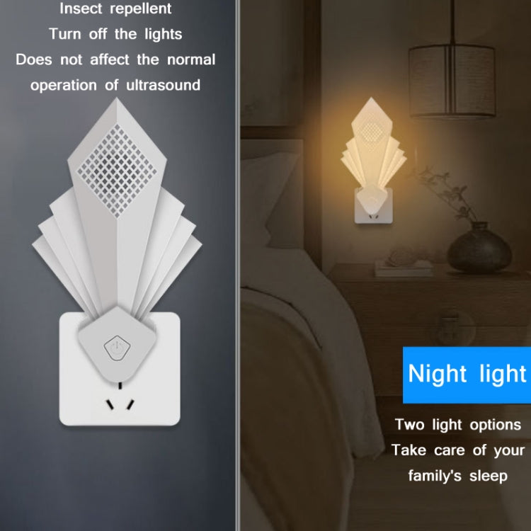 Ry001 Ultrasonic Electronic Mosquito Repellent Night Light, Plug Specifications: US Plug(White) - Repellents by buy2fix | Online Shopping UK | buy2fix