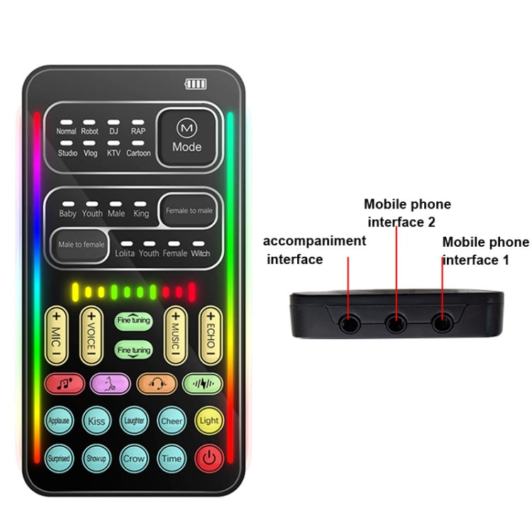i9 Set Voice Changer Game Live Broadcast Mobile Computer Sound Card - Live Sound Effects Processors by buy2fix | Online Shopping UK | buy2fix