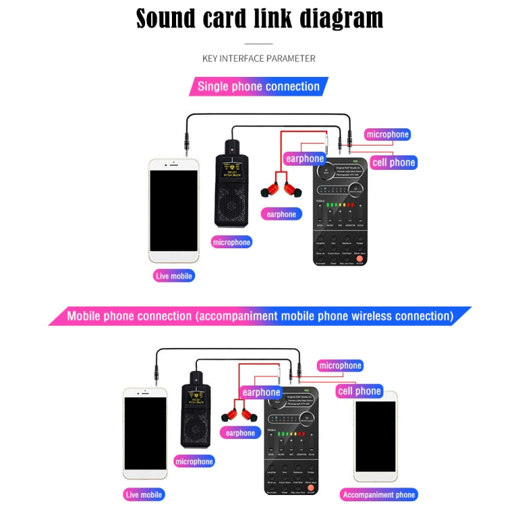 K9 Set Voice Changer Game Live Broadcast Mobile Computer Sound Card - Live Sound Effects Processors by buy2fix | Online Shopping UK | buy2fix