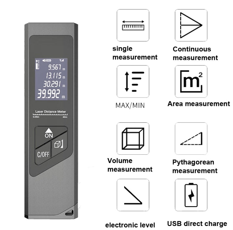 M3 Digital Display Laser Rangefinder Infrared Level - Laser Rangefinder by buy2fix | Online Shopping UK | buy2fix