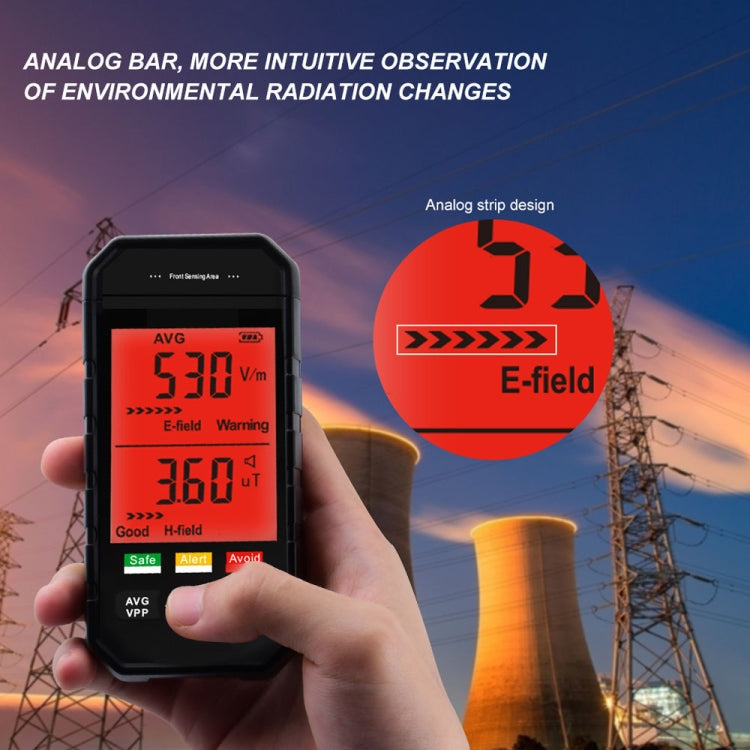 ET925 Large Screen Digital Display Electromagnetic Radiation Detector - Radiation Detector by buy2fix | Online Shopping UK | buy2fix