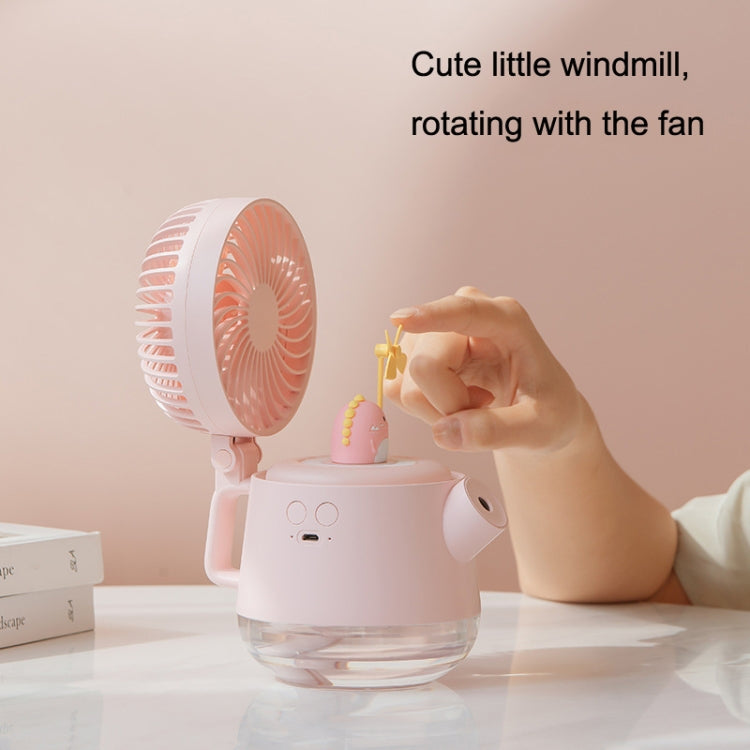 A04a USB Cute Pet Kettle Spray Desktop Fan(White Lucky Cat) - Electric Fans by buy2fix | Online Shopping UK | buy2fix