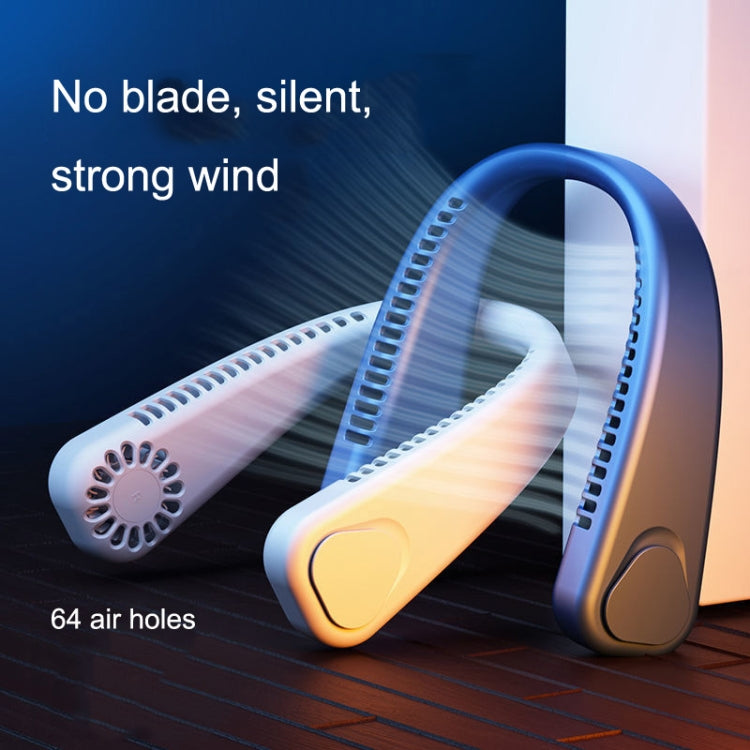 F2 USB Outdoor Portable Hanging Neck Fan(Blue) by buy2fix