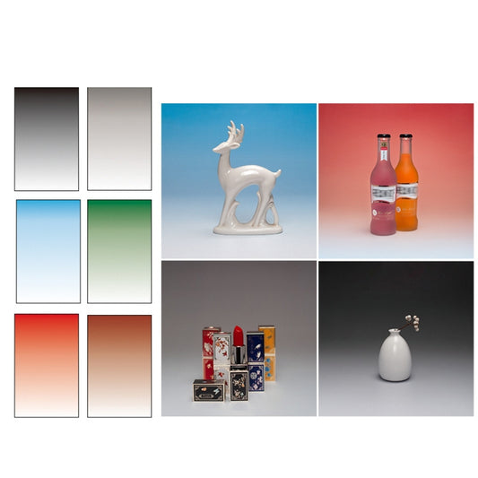 54 x 83cm Gradient Morandi Double-sided Film Photo Props Background Paper(Deep Gray / Light Gray) - Gradient Color by buy2fix | Online Shopping UK | buy2fix