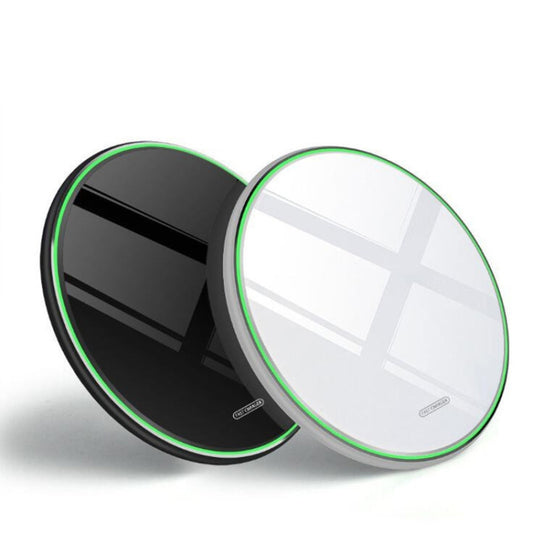 15W Metal Round Wireless Charger Smart Fast Charge(Mirror White) by buy2fix