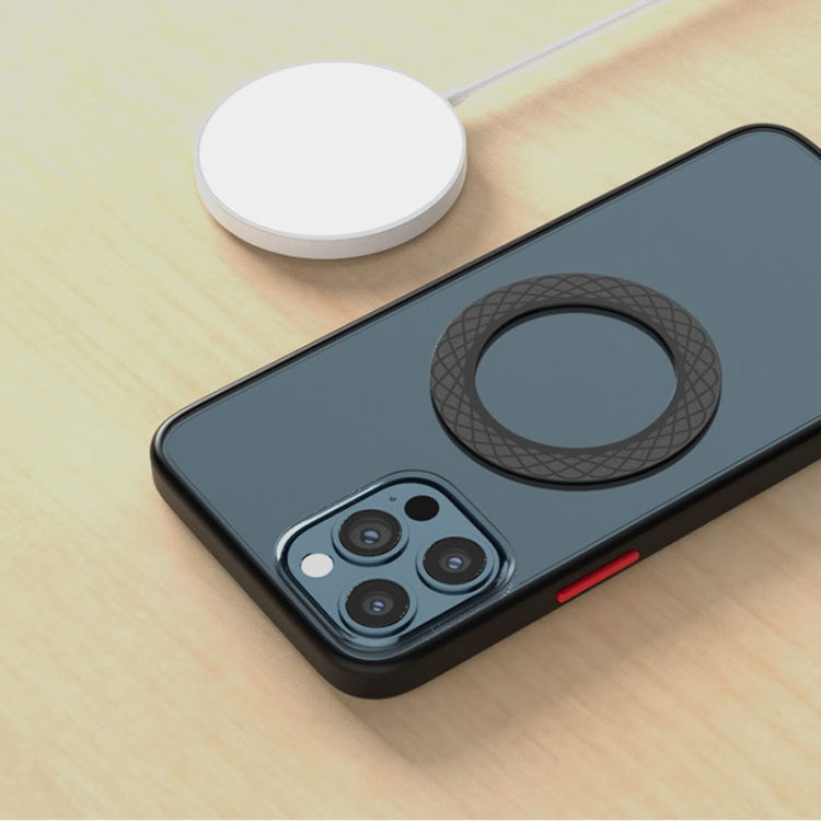 2 PCS T12 Stripe Pattern Magnetic Suction Wireless Charger Magnetic Sheet(Black) by buy2fix