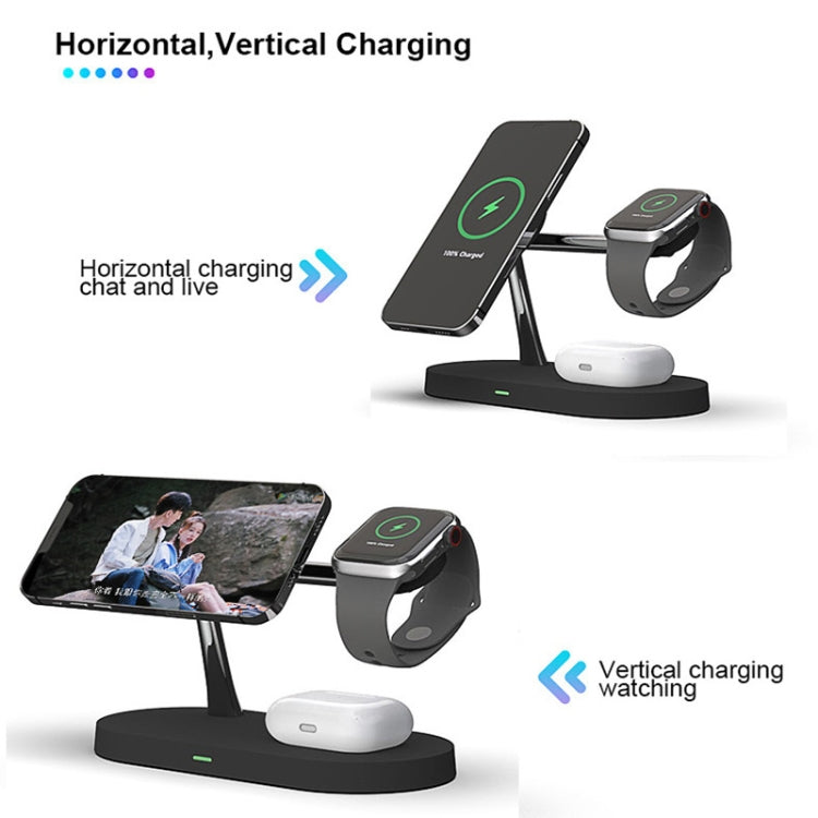 X452 3 in 1 Multifunctional 15W Wireless Charger with Night Light Function(White) - Wireless Charger by buy2fix | Online Shopping UK | buy2fix