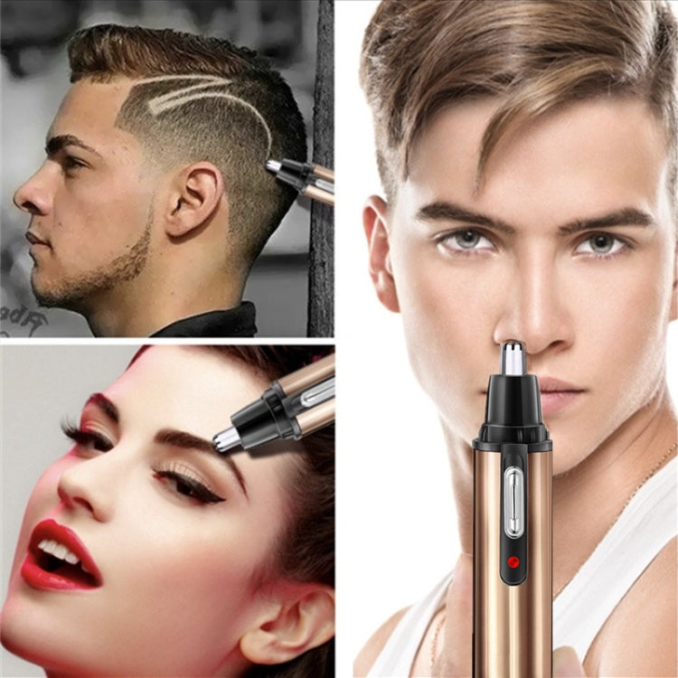 Electric Nose Hair Trimmer USB Rechargeable Eyebrow Trimmer Shaver( Blue) - Shavers & Accessories by buy2fix | Online Shopping UK | buy2fix