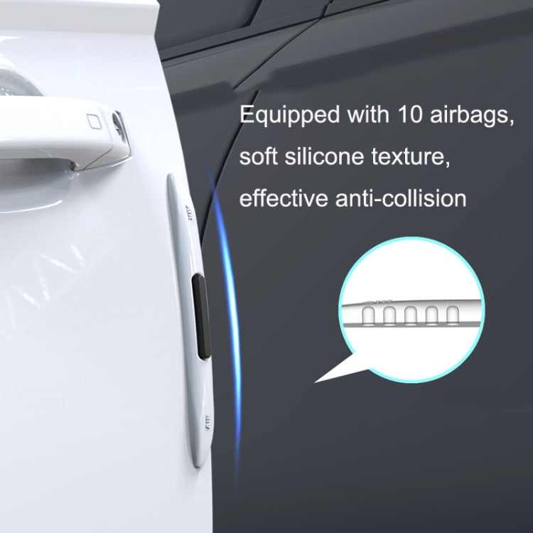 4 PCS Car Door Anti-Static Silicone Airbag Anti-Collision Strip, Colour: Transparent - Anti Collision Sticker by buy2fix | Online Shopping UK | buy2fix