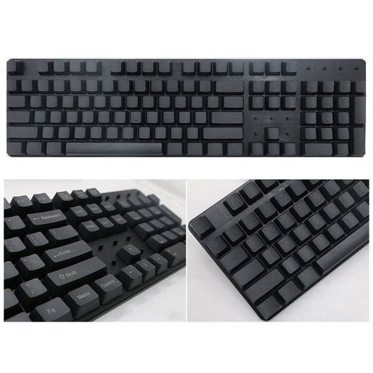Mechanical Keyboard Laser PBT Keycap Titanium Black Side Words by buy2fix
