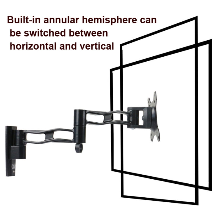 Gibbon Mounts L33 Monitor Bracket Wall Mounting Telescopic Rotating Aluminum Alloy TV Hanger - TV Brackets & Mounts by Gibbon Mounts | Online Shopping UK | buy2fix