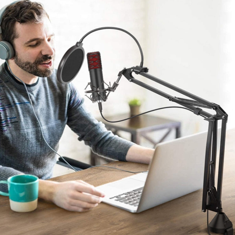 Desktop Foldable Live Condenser Microphone Gimbal Bracket - Stand by buy2fix | Online Shopping UK | buy2fix