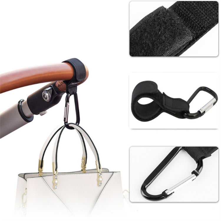 2 PCS Baby Stroller Convenient Carabiner Hook(Brown) - Strollers Accessories by buy2fix | Online Shopping UK | buy2fix
