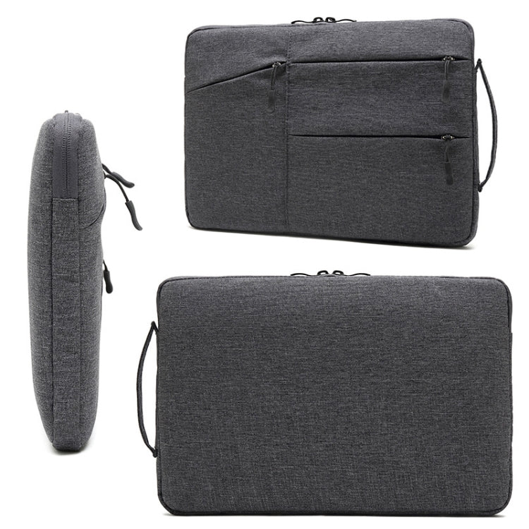 Zipper Type Polyester Business Laptop Liner Bag, Size: 15.6 Inch(Dark Gray) - 15.6 - 17 inch by buy2fix | Online Shopping UK | buy2fix