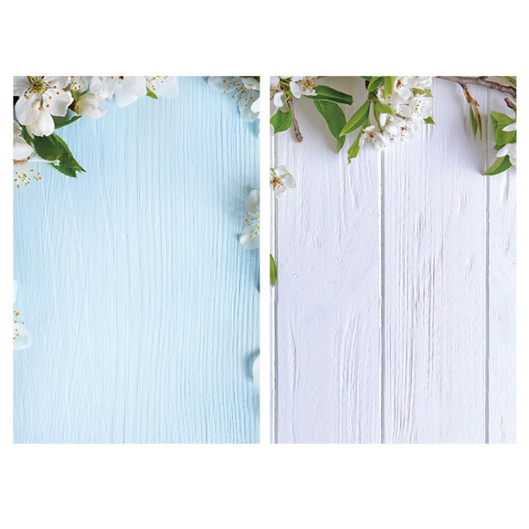 2 PCS 3D Stereoscopic Double-sided Photography Background Board(Flower Blue White) - Other by buy2fix | Online Shopping UK | buy2fix
