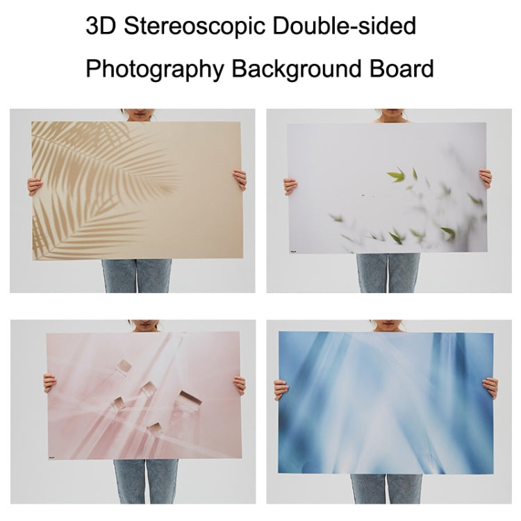 2 PCS 3D Stereoscopic Double-sided Photography Background Board(Light Shadow Magic 2) by buy2fix