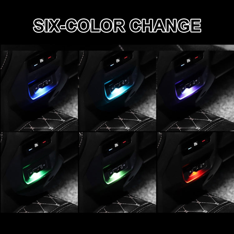 2 PCS Car USB Atmosphere Light LED Decorated Lighting Light(USB Colorful Adjustable) by buy2fix
