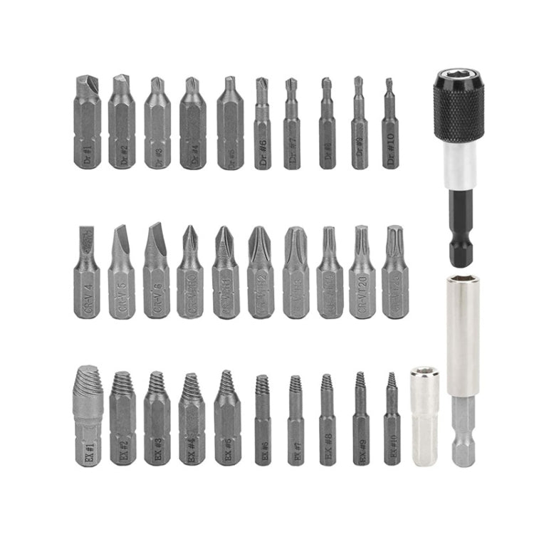 33 PCS / Set Broken Wire Extractor Set High-Speed Steel Damage Screw Disassembly Tool - Screws by buy2fix | Online Shopping UK | buy2fix