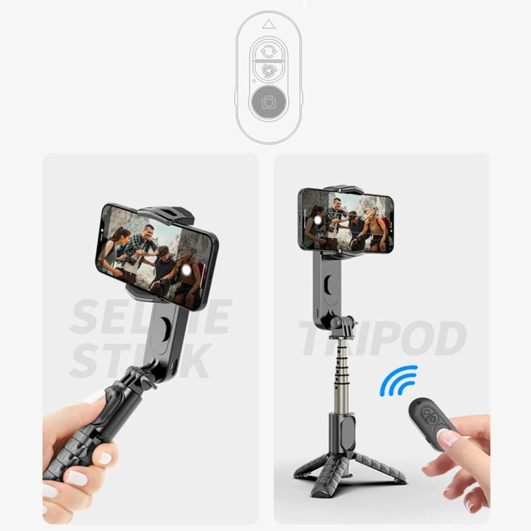 Removable Fill Light Phone Handheld Stabilizer with APP(Q09 Black) - Handheld Gimbals by buy2fix | Online Shopping UK | buy2fix