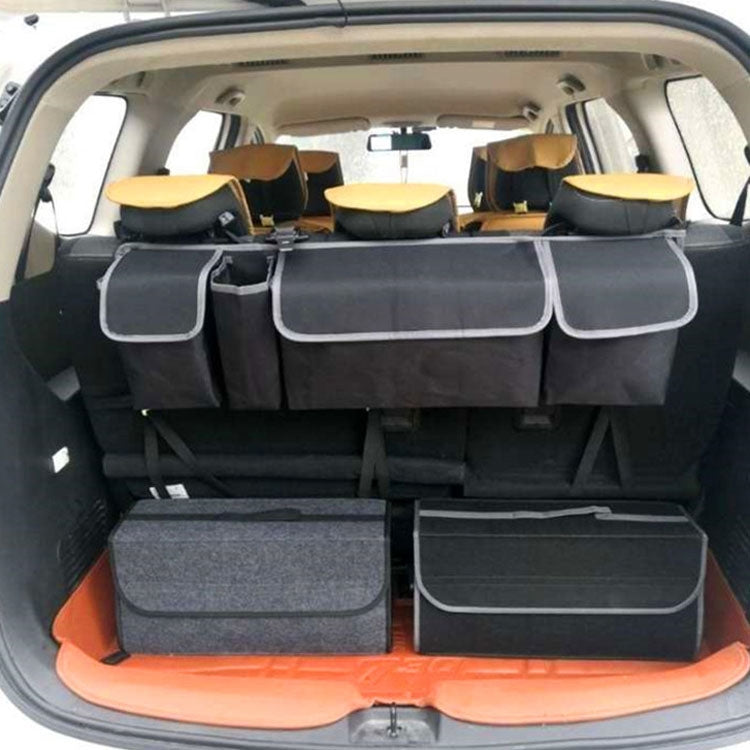 Car Trunk Felt Folding Storage Box Car Finishing Box(Deep Gray Large) by buy2fix