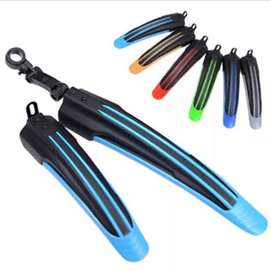 1 Set Dual Color Bicycle Mudguard Mountain Bike Fenders Set(All Black) - Mudguards by buy2fix | Online Shopping UK | buy2fix